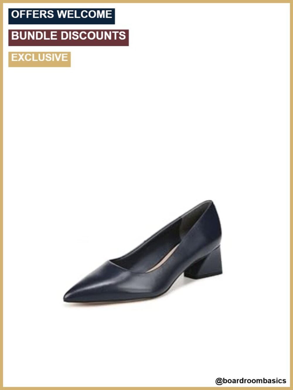 Franco Sarto Women's Racer Pointed Toe Block Heel Pumps | Dress Shoes